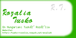 rozalia tusko business card